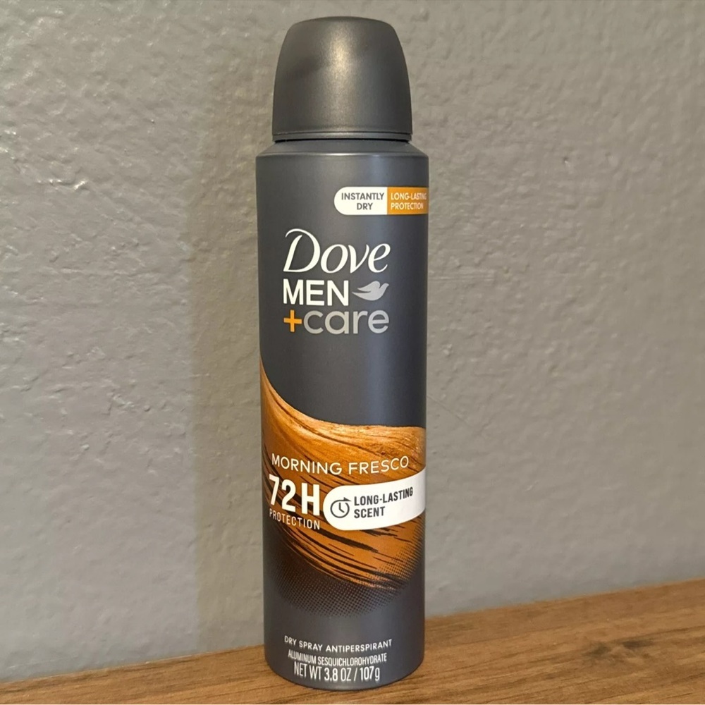 Dove Men Care Dry Spray Antiperspirant 72HR Morning Fresco Scent 3.8 oz